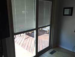 sliding door with blinds